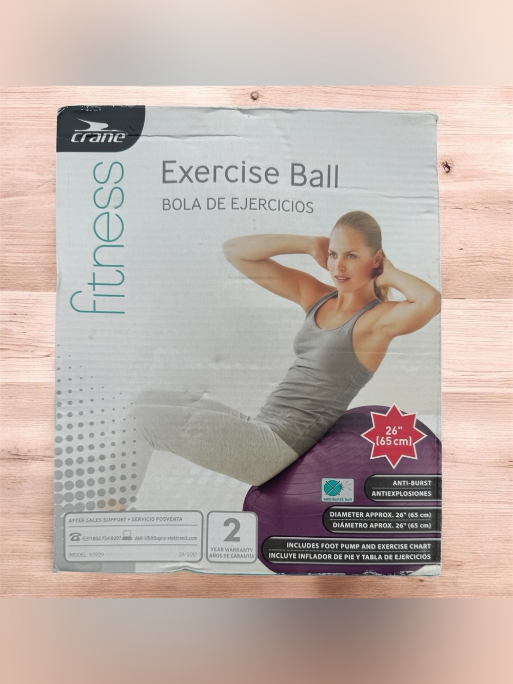New Crane 26" Fitness Exercise Ball